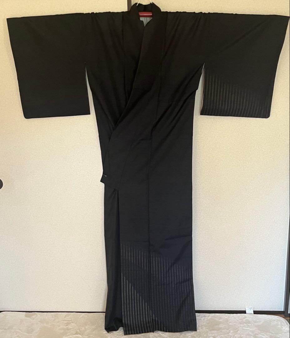 逸品　結城　草木染め奥里紬　訪問着