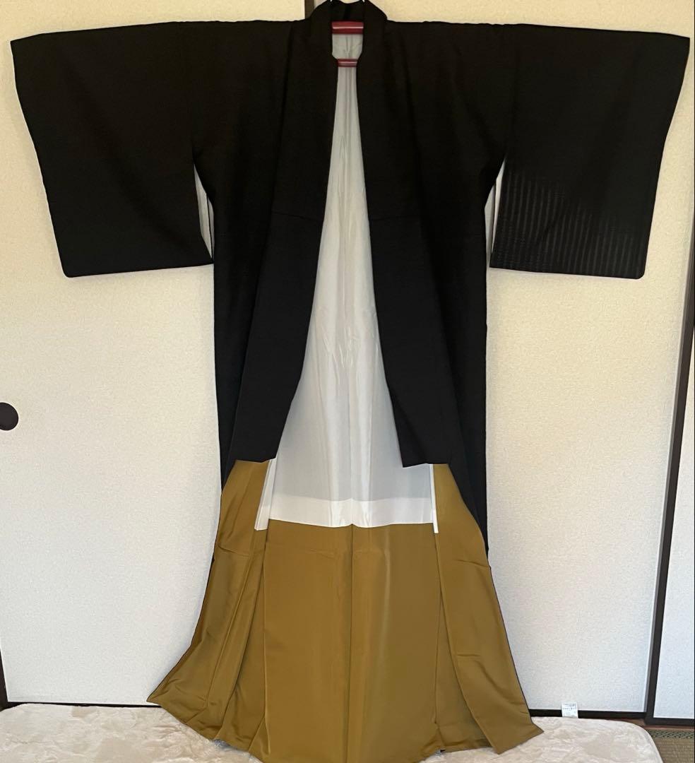 逸品　結城　草木染め奥里紬　訪問着