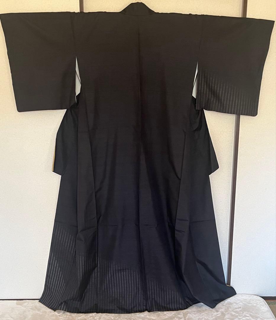 逸品　結城　草木染め奥里紬　訪問着