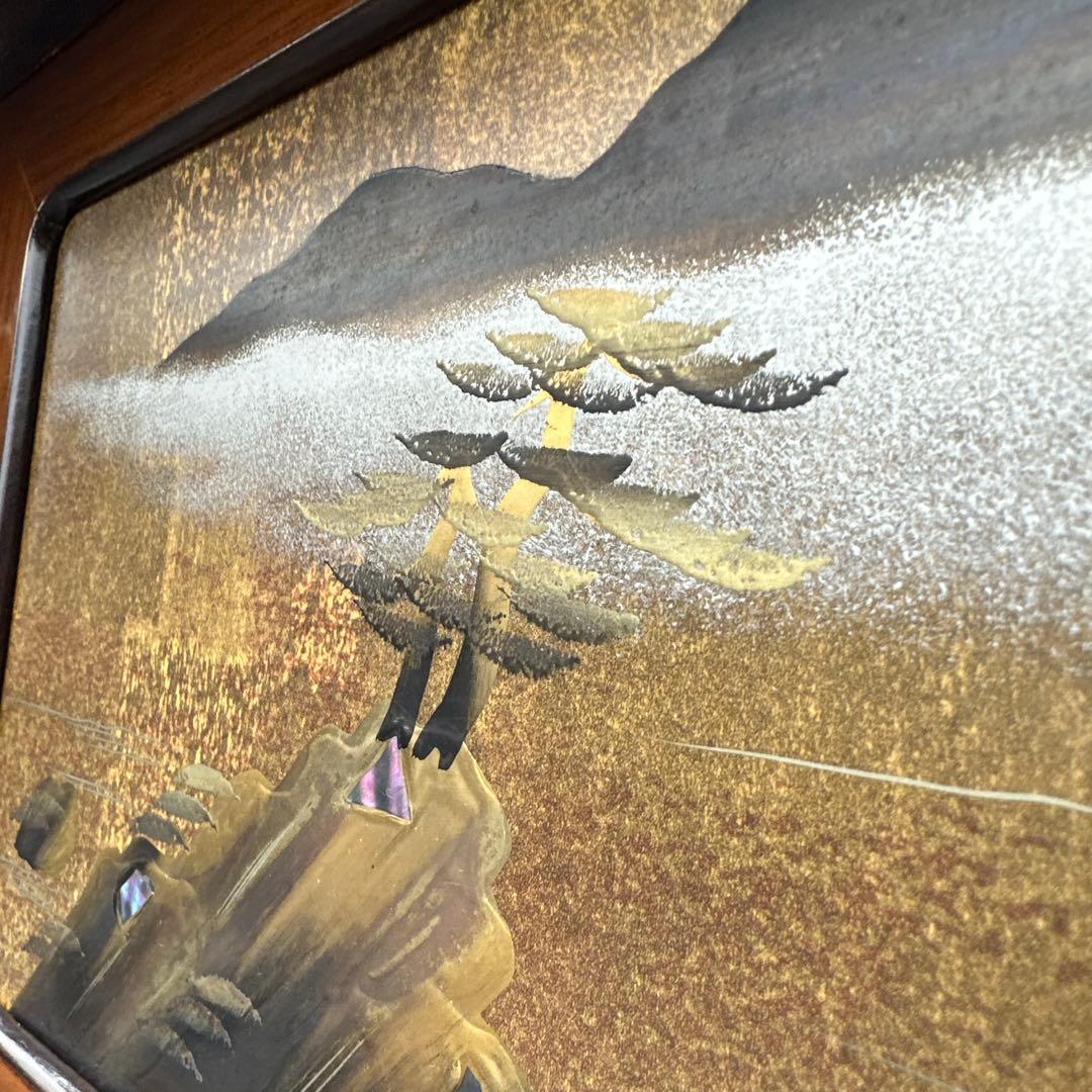 茶棚 茶箪笥 蒔絵 金彩 豪華 金厚塗り 立体感 重厚感 銘：玉水 螺鈿iso※