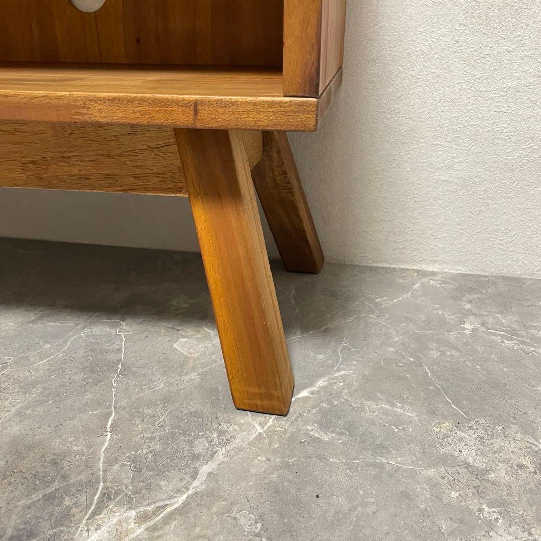 【希少】天然木 マホガニー シェルフ テレビボード　テレビ台　北欧風