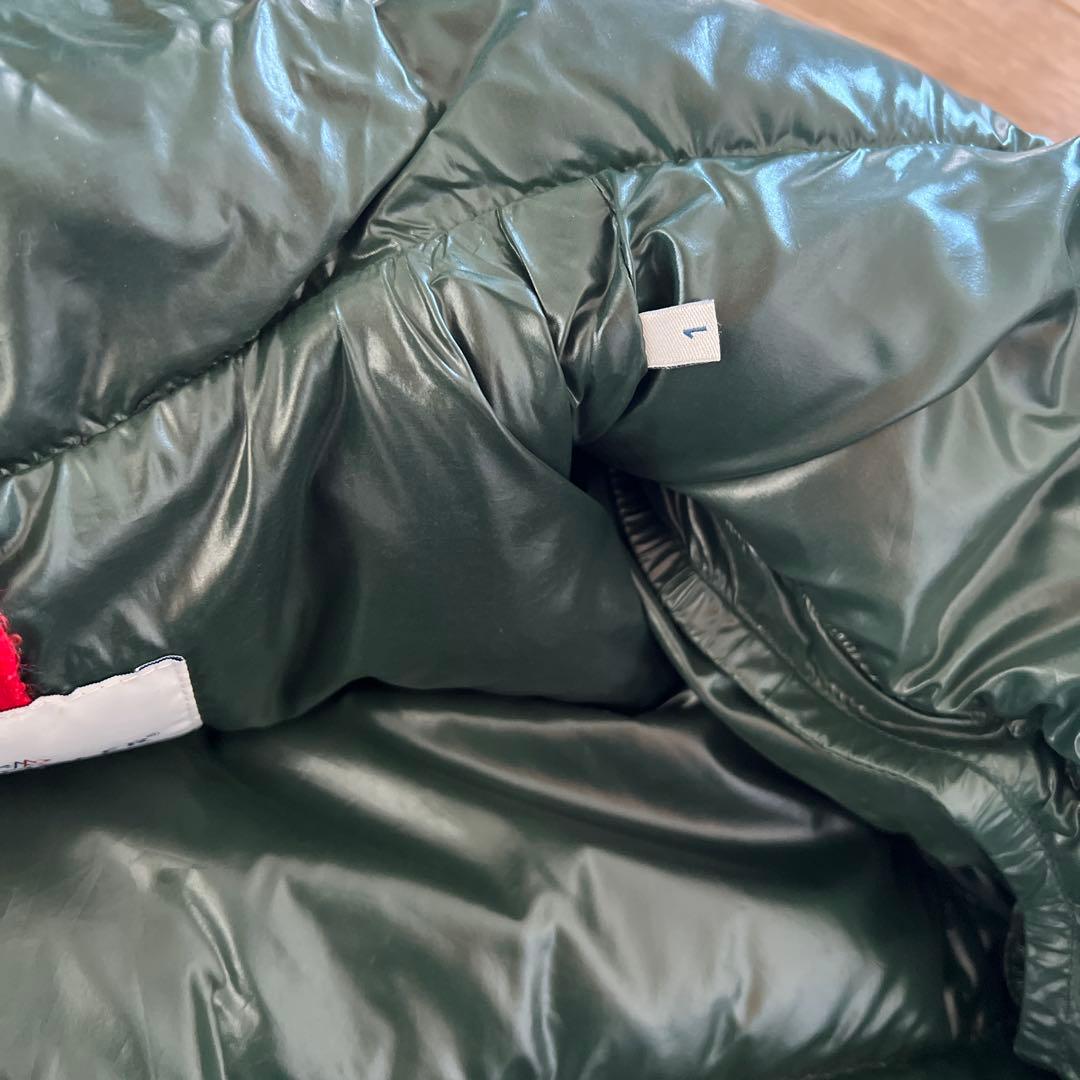 モンクレール　ネイビー×グリーン　ダウンジャケット 2way