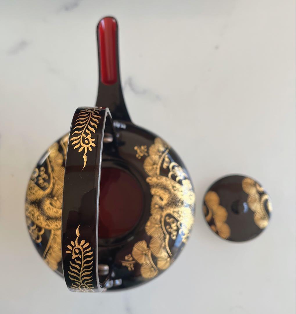 漆器セット 金箔装飾 木箱付き　輪島塗　お屠蘇セット　お正月