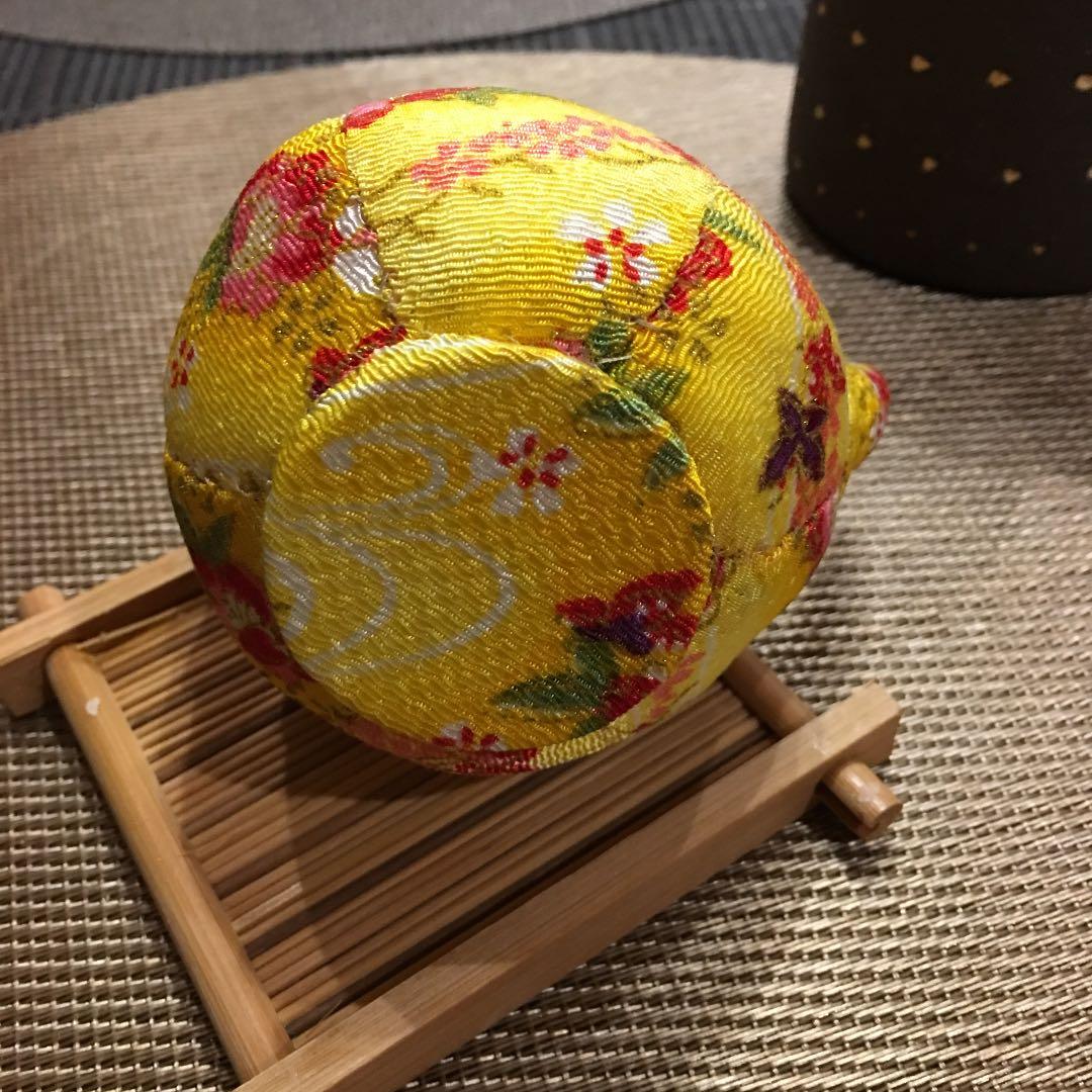 ちりめん細工 急須 インテリア 置物 ハンドメイド