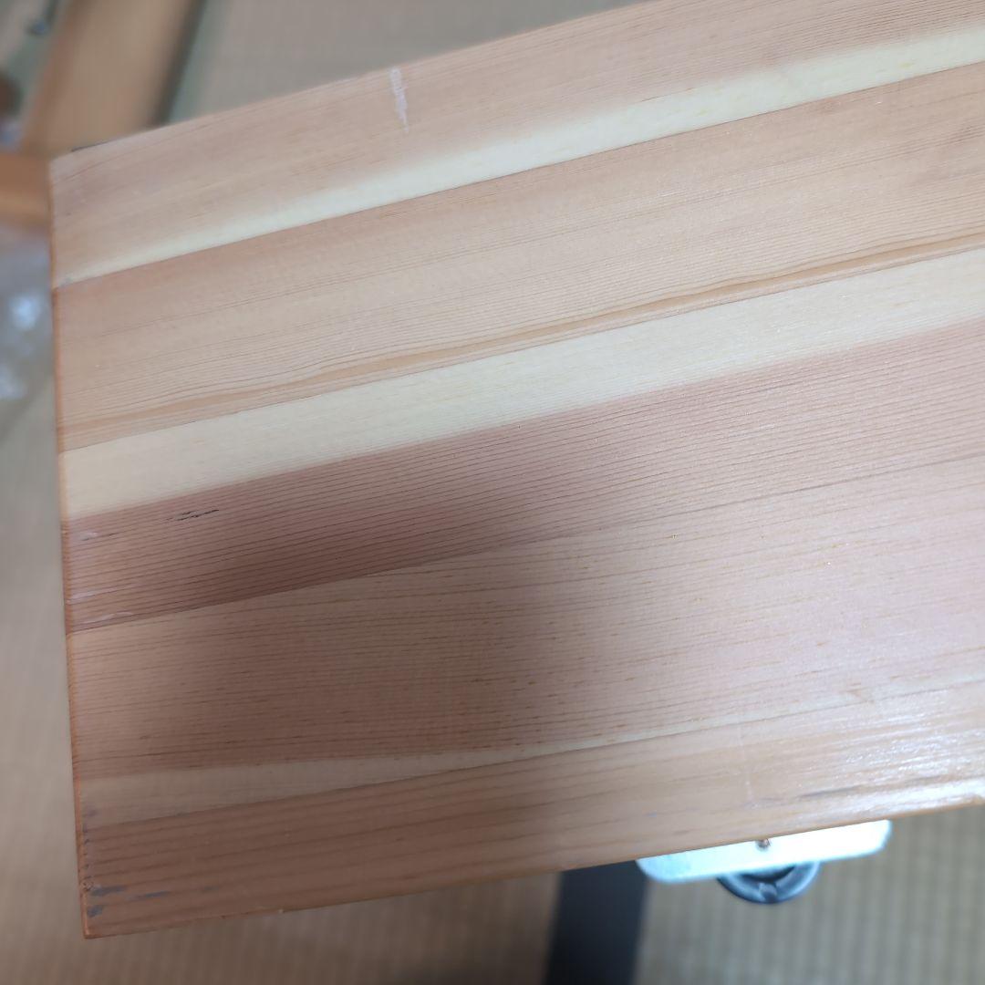 パイン材　ベッド下収納ボックス　仕切り付き　蓋付　3個セット