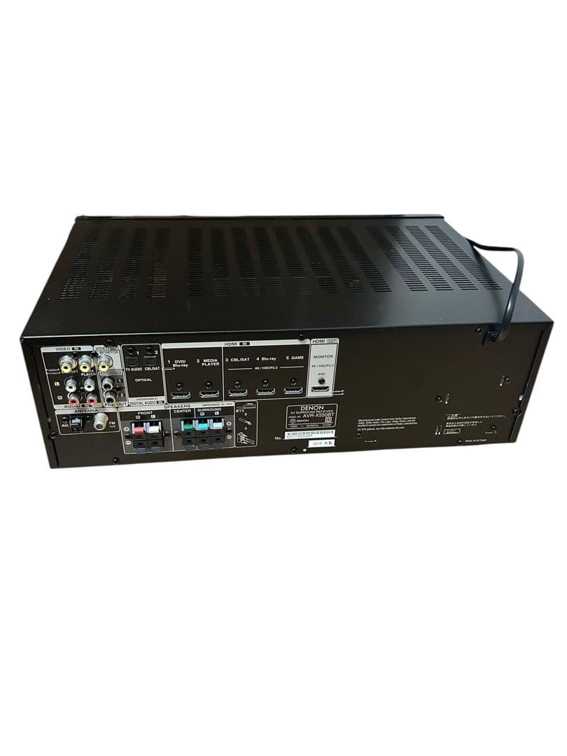 【美品】 DENON デノン AVアンプ5.2ch AVR-X550BT