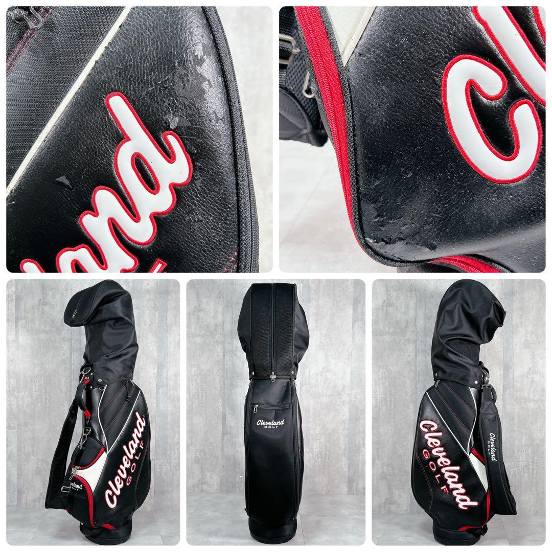 X931 クリーブランド 他 メンズ ゴルフ クラブ セット 13点 黒 赤