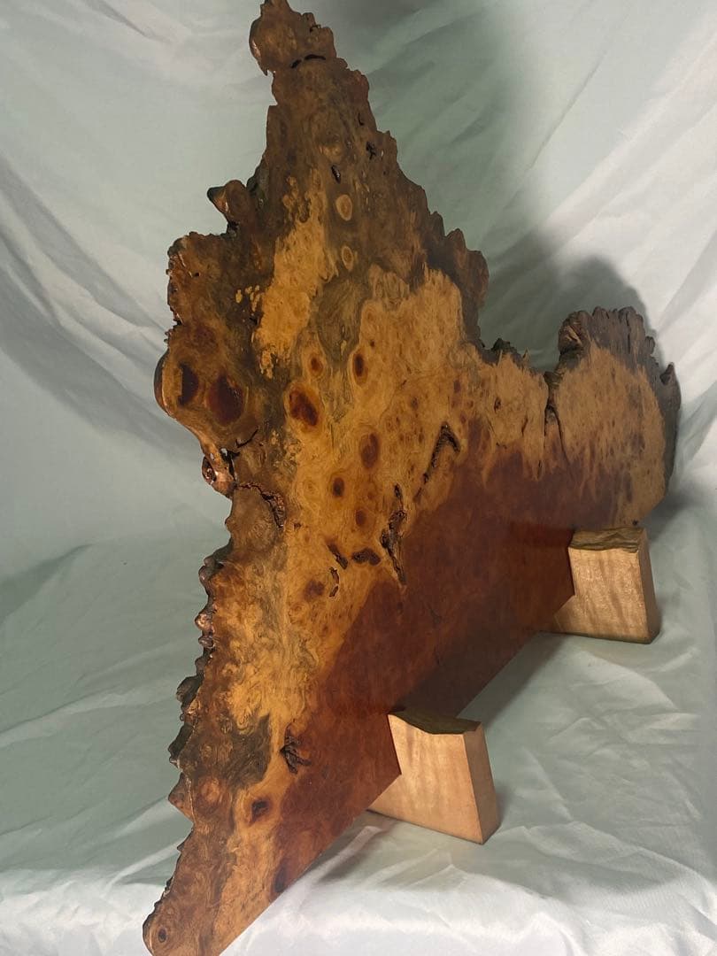 2519❣️ 花梨瘤 衝立 天然木 玉杢 花梨瘤杢