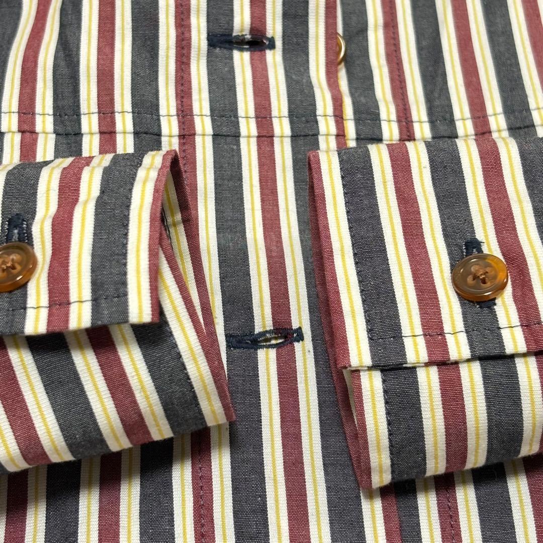 ヴィヴィアンウエストウッド　レッドレーベル　シャツ　変形　オーブ　ストライプ