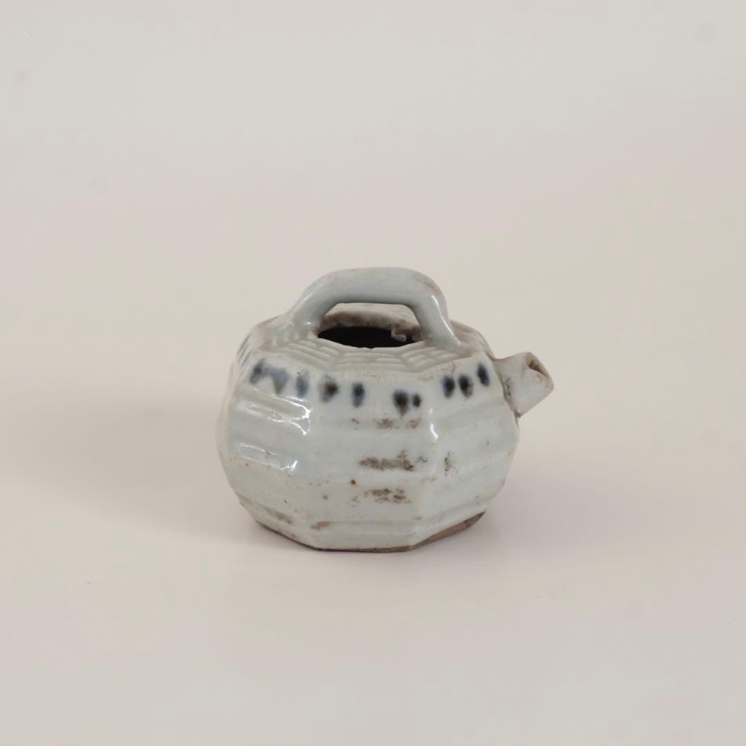 染付 八角 水滴 古道具 アンティーク 文具