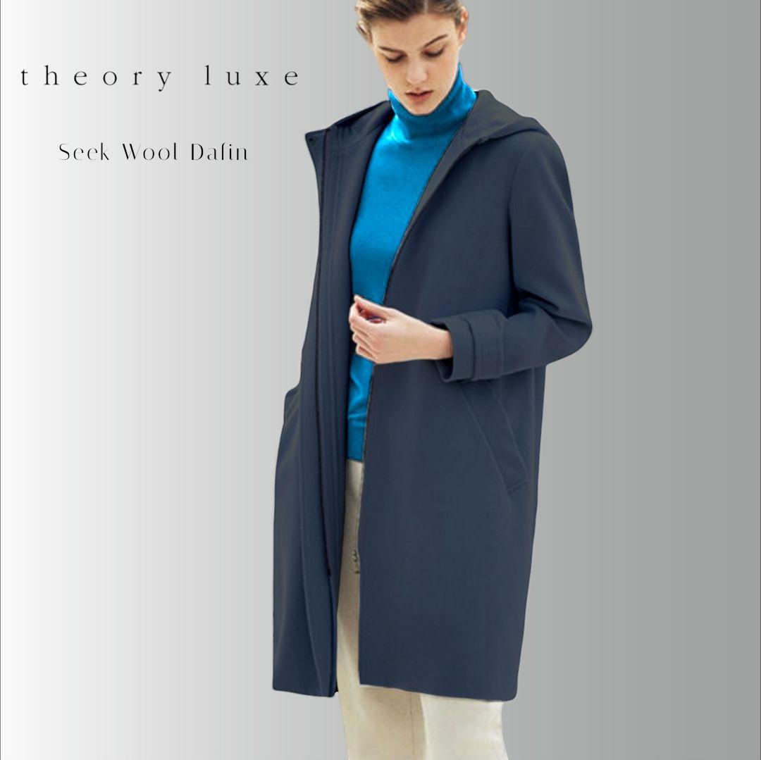 theory luxe セオリーリュクス ジップアップ フーディー コート