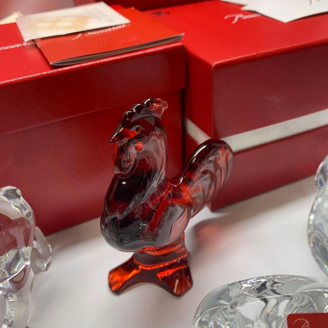 超美品　バカラ　十二支セット　クリスタルガラス 　干支の置物　12点セット箱あり