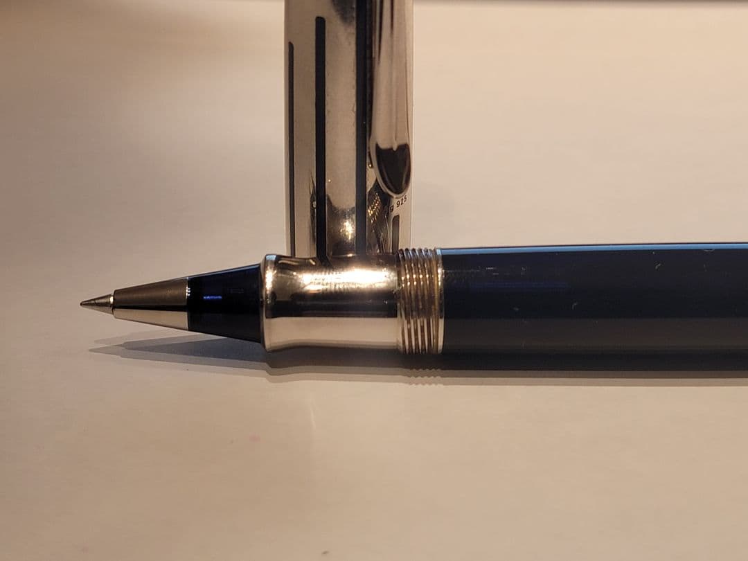PELIKAN Souverän R625 シルバー/ブルー ローラーボール