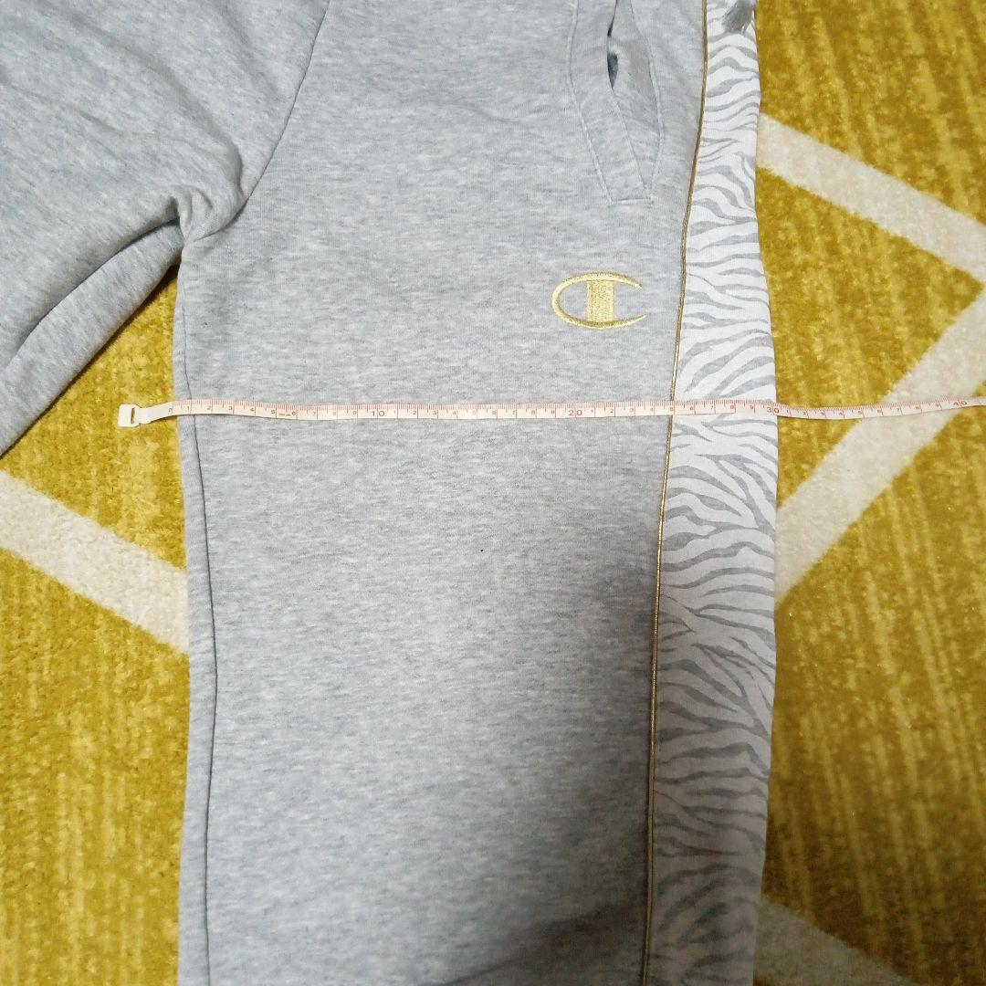 【K】Championトレーナー 上下 グレー ゼブラ模様