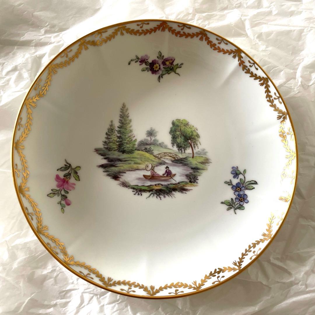 ＊Juriane Marie＊精緻画・金縁・Ｗ窯印・１５cm・ Cop