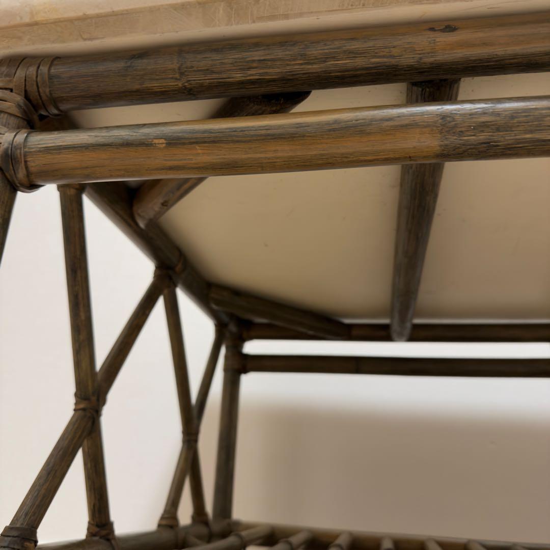 CASABLANCA カサブランカ ラタン石材天板 センターテーブル