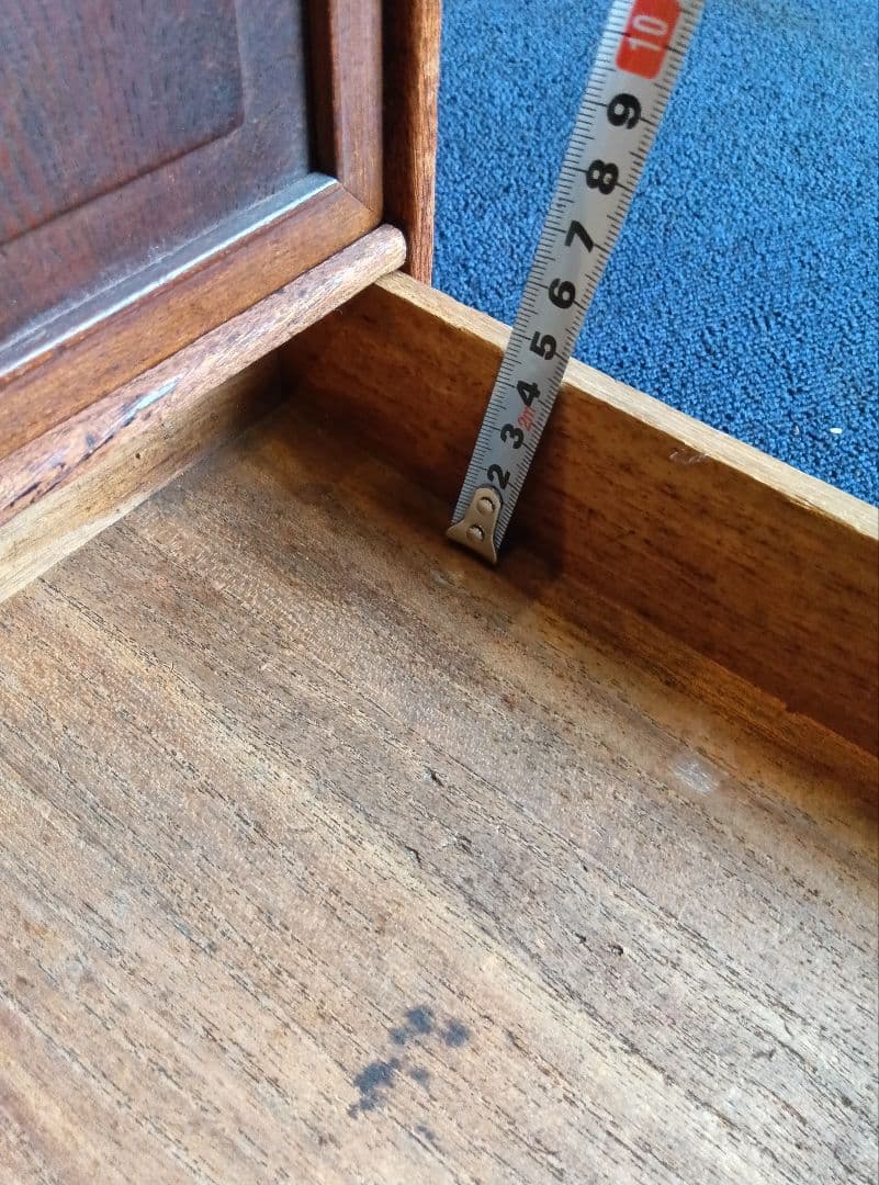 アンティーク　引出し付木箱　茶箱　 小型引出し　小型棚　収納　和風