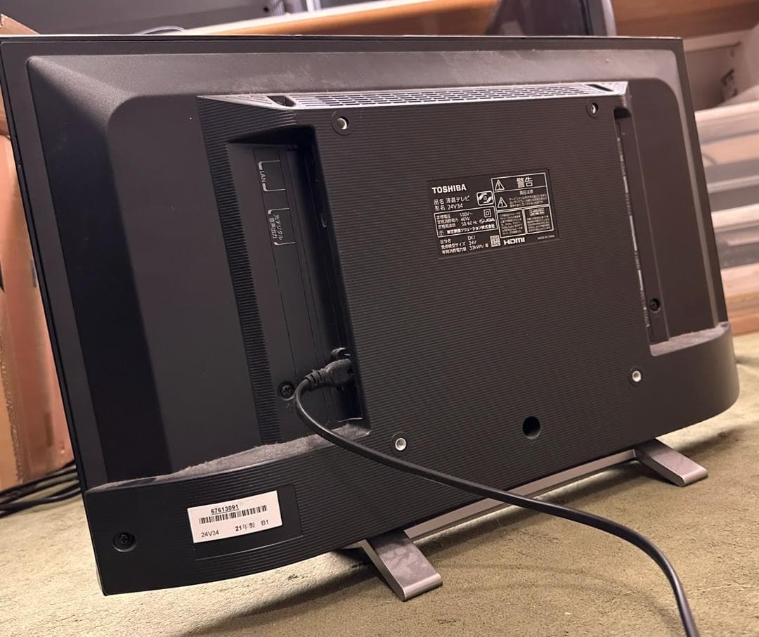 TOSHIBA 東芝 スマートテレビ　24V34　2021年製　24型　超美品