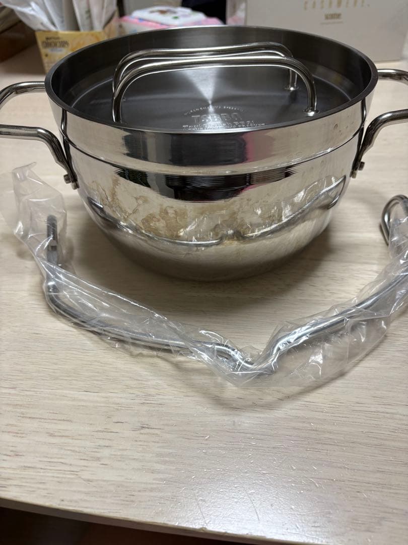 【燕三条製】TSBBQ ライトステンレス三層鋼 ダッチオーブン 8インチ ミラー