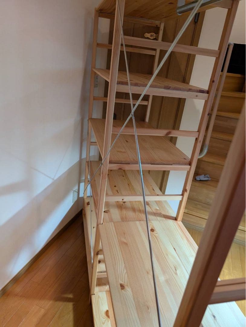 ■送料込■無印良品 MUJI ユニットシェルフ パイン材 ワードローブ 衣類棚