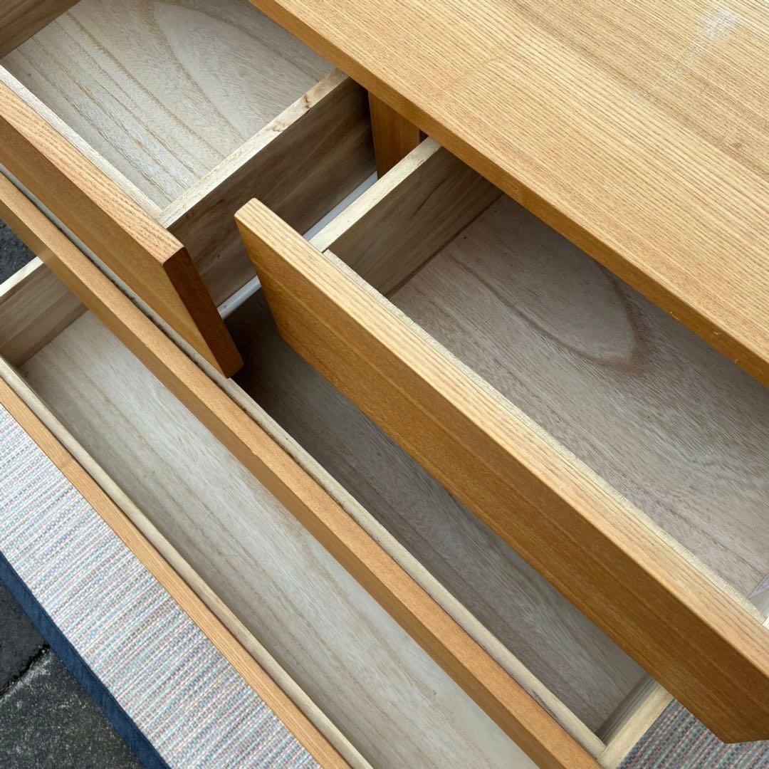 【送料込】無印良品　無印　木製チェスト４段 ナチュラル 家具