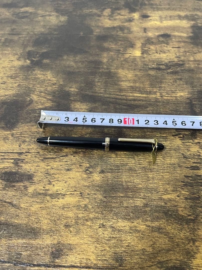 未使用　タグ付き　旧ニブ　JIS刻印　14金　ホワイトゴールド　万年筆　字幅B