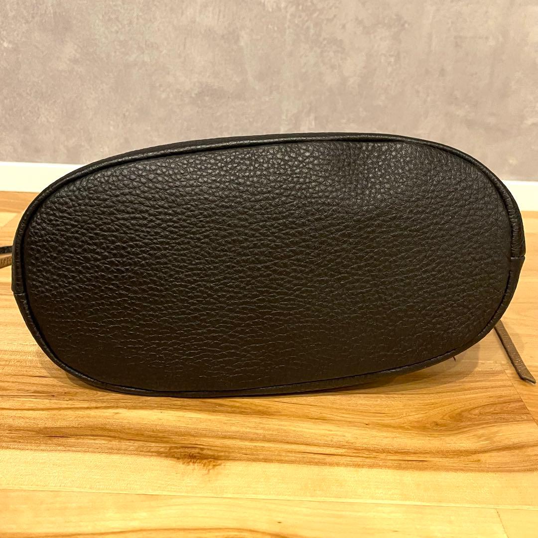 キタムラ KITAMURA 本革レザー 黒　ブラック ハンドバッグ 未使用級