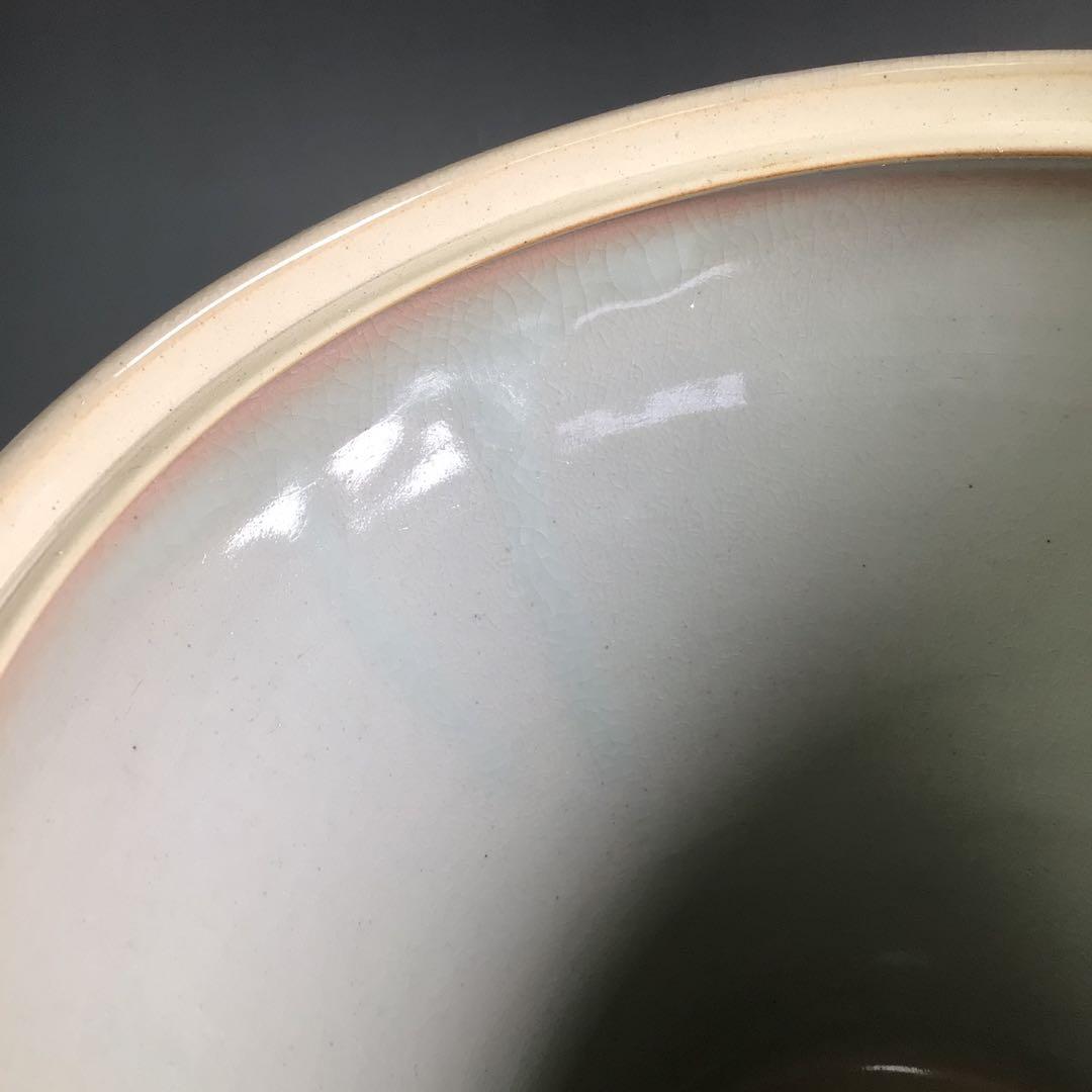 Ｐ８０４　水指　『平安　開山造』『礼賓手三嶋』『末広水指』　共箱　茶道具