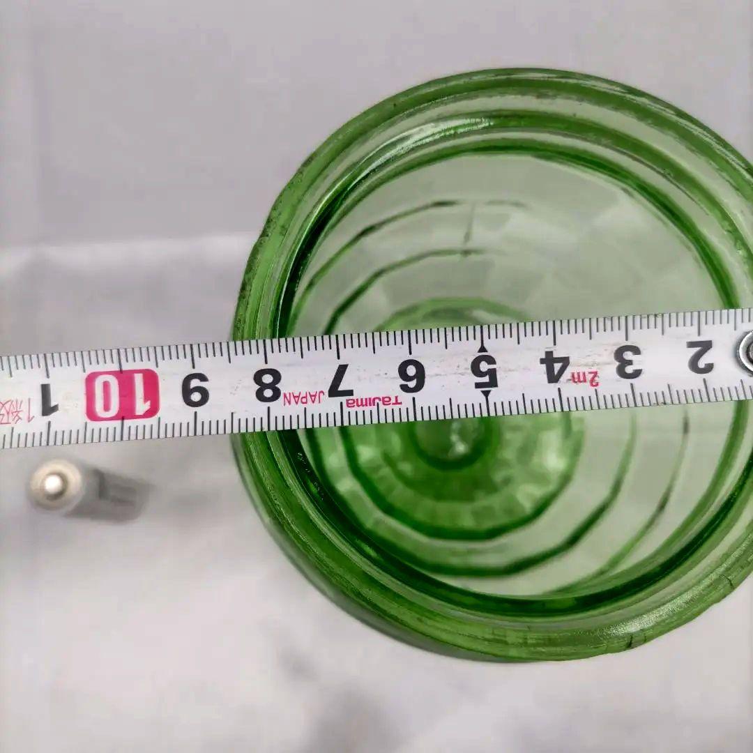 ウランガラス　キャンディポット　希少　レア　アンティーク　1客