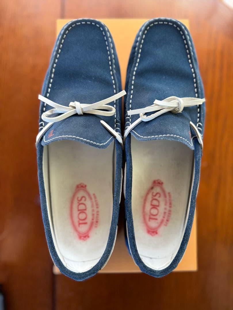 トッズ　TOD`S ドライビングシューズ　サックスブルー　8