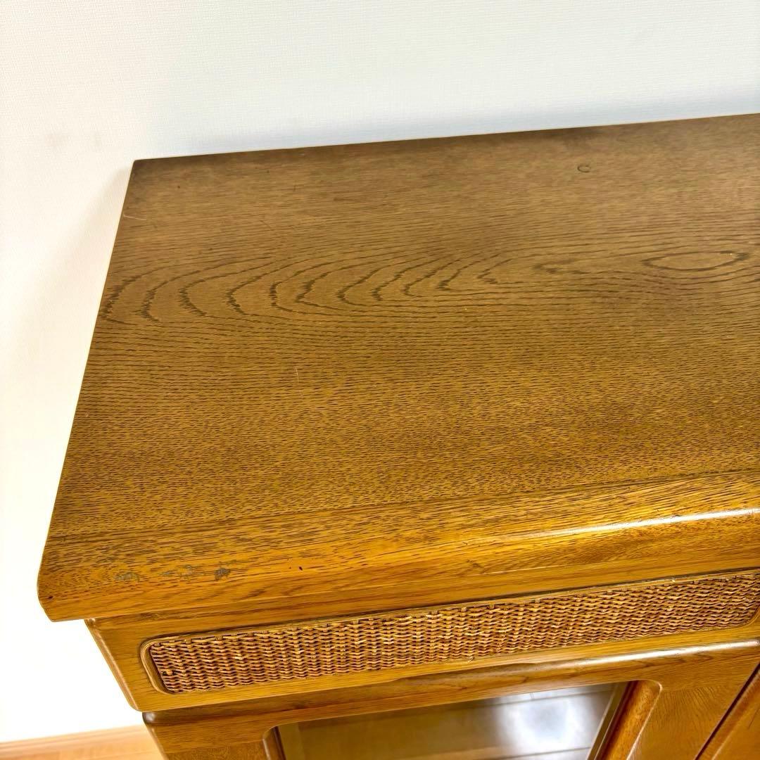 コスガ KOSUGA ガラスキャビネット 本棚 書棚 リビングボード