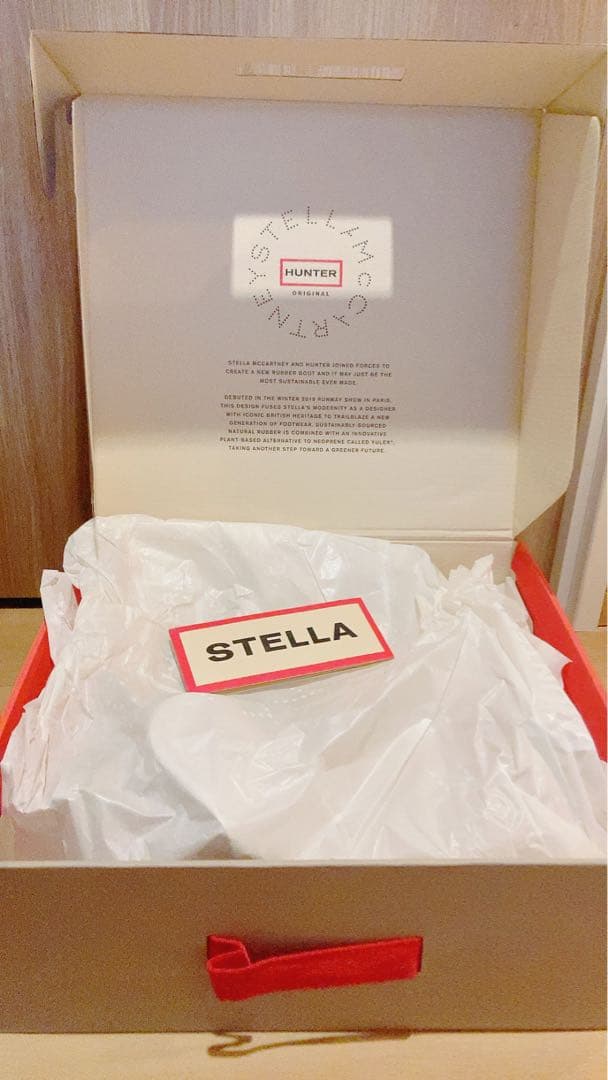 Stella McCartney × HUNTERレインブーツ　ブラック