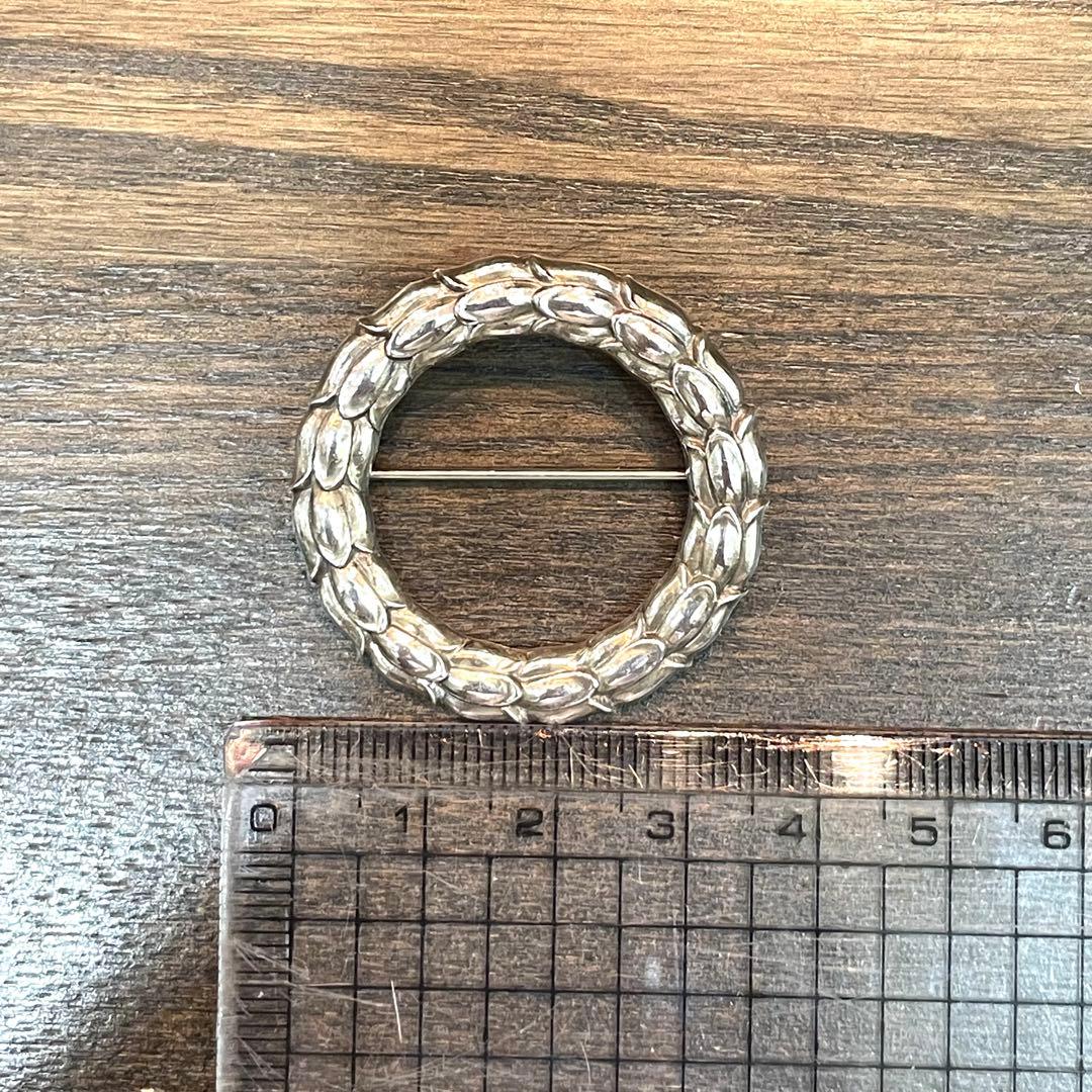 美品 ジョージジェンセン ブローチ 301 フラワー アンティーク 廃盤