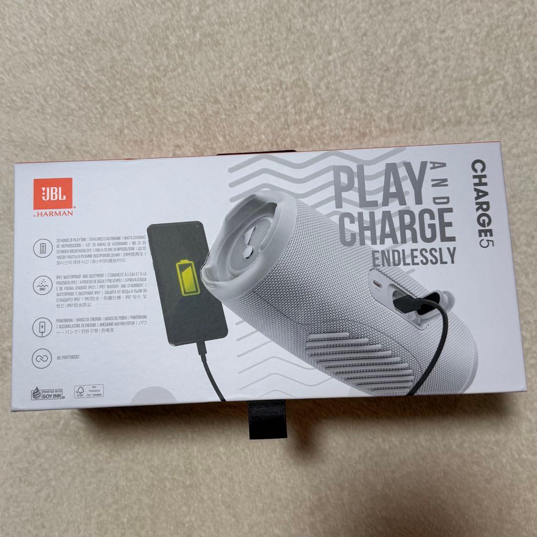 JBL CHARGE5 公式限定カラーホワイト 特別ラッピング仕様完全未開封新品