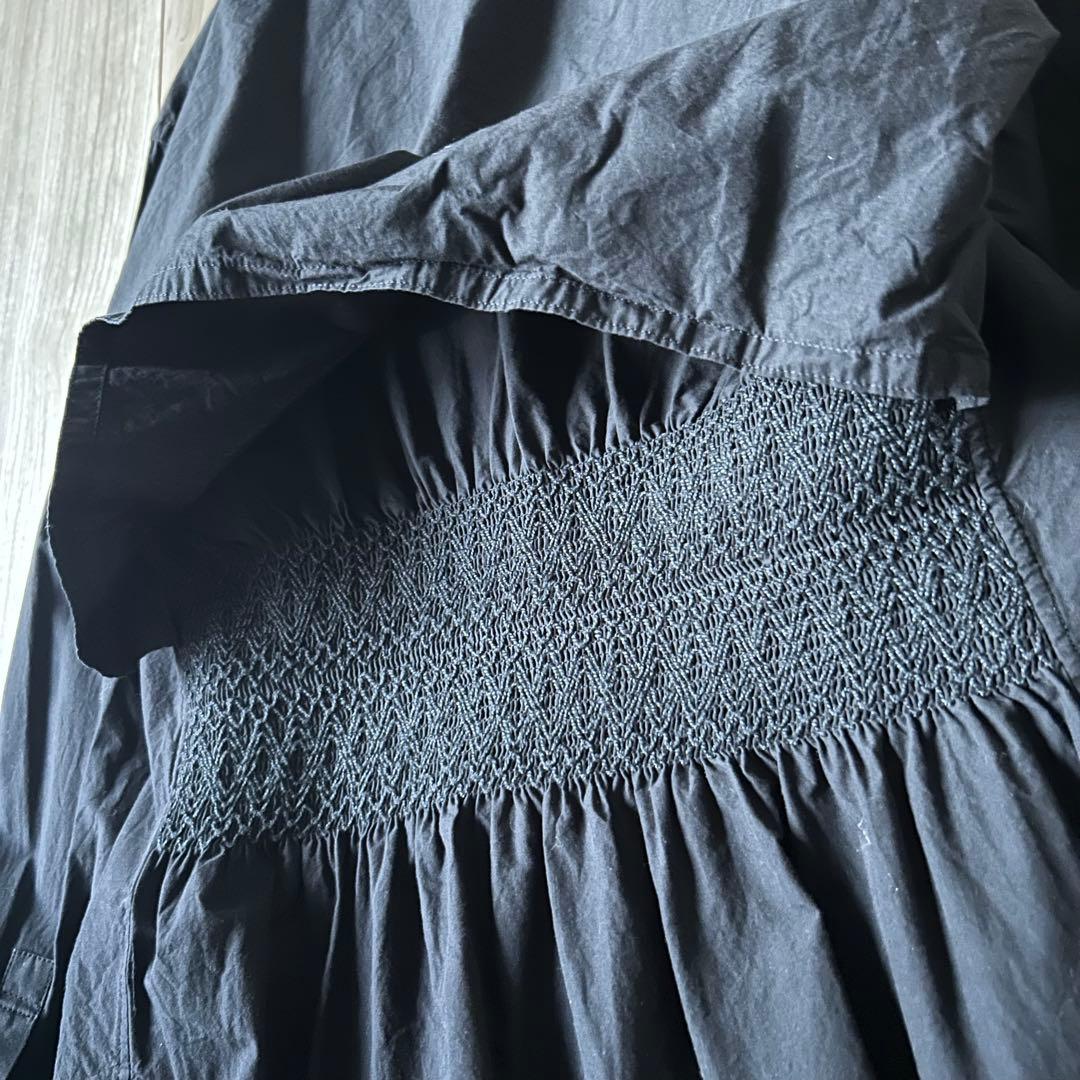 20ss＊Y’s PINK バックフラップ ブラック バンドカラーシャツ 2 黒