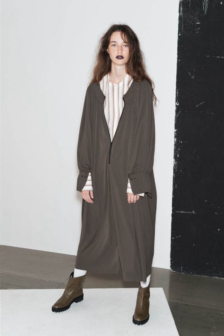 20ss＊Y’s PINK バックフラップ ブラック バンドカラーシャツ 2 黒