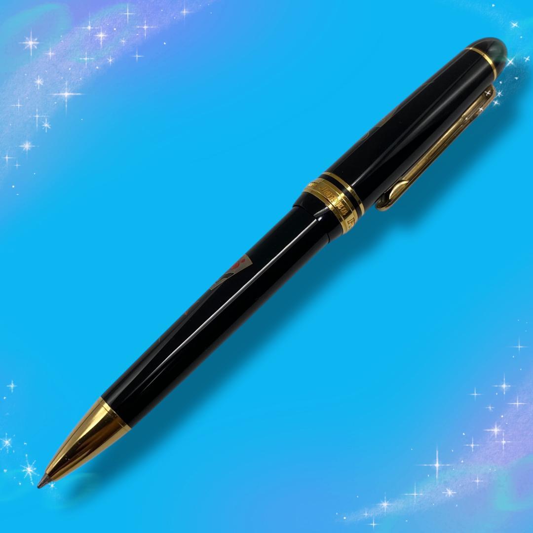 《超美品》 プラチナ プレジデント 加賀平蒔絵 扇面 ボールペン ノック式