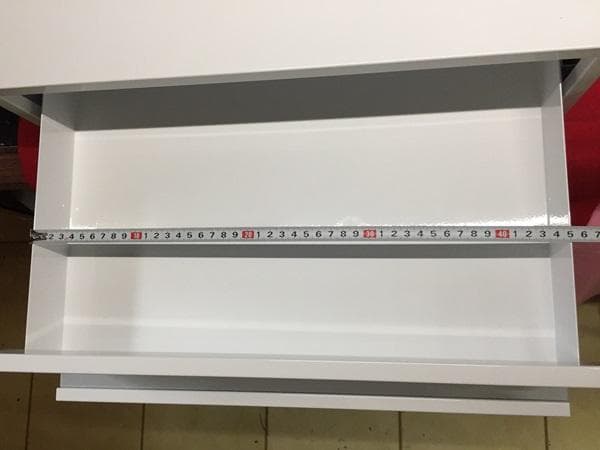 Ｙ 保管美品 スチールラック レンジ下収納 引出 スライドテーブル ホワイト