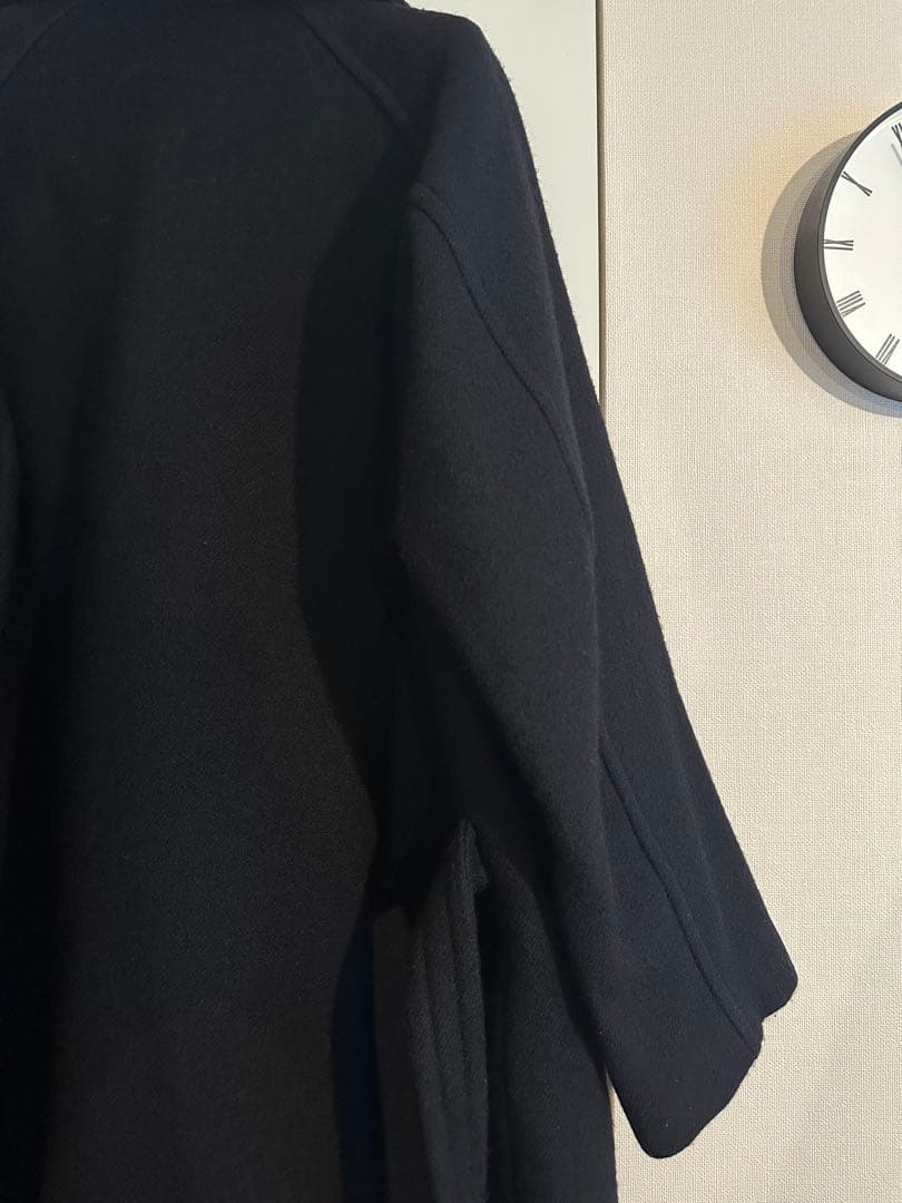 【最終価格】COMOLIコモリ19AWウール ショールカラーコート