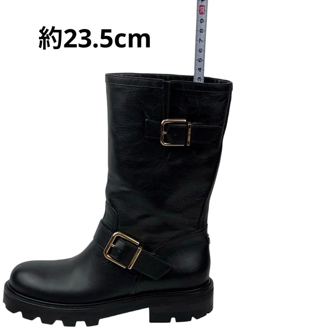 【美品】ジミーチュウ BIKER II　ブーツ　黒　ブラック　23cm 36