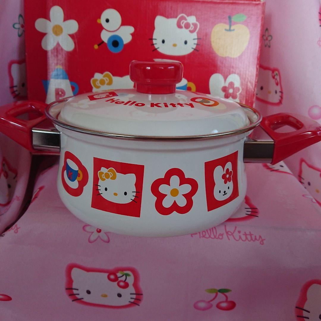 レア！キティホーロー両手鍋
