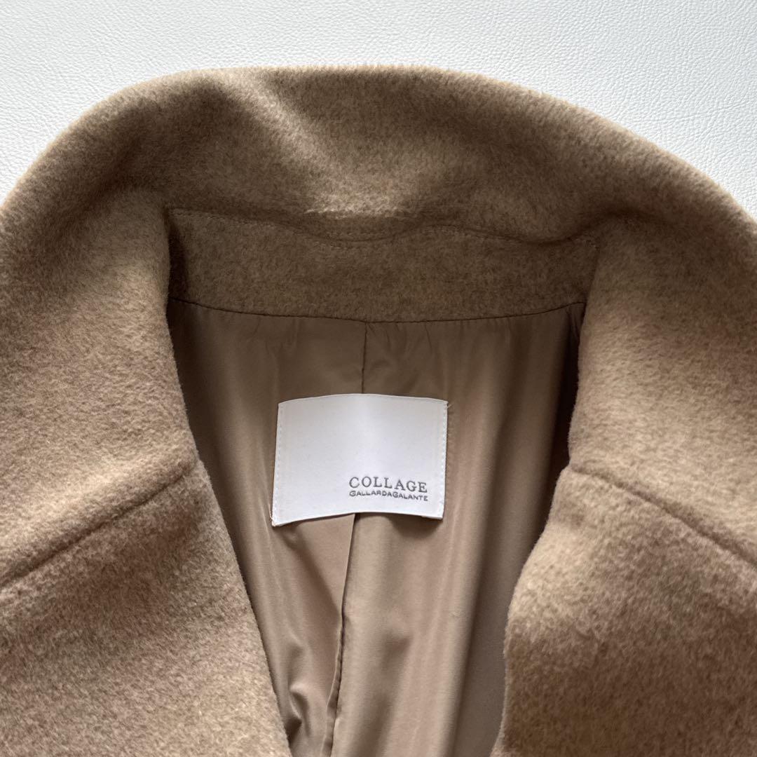 【人気】コラージュガリャルダガランテ ウール混　Pコート 2024年　ベージュ