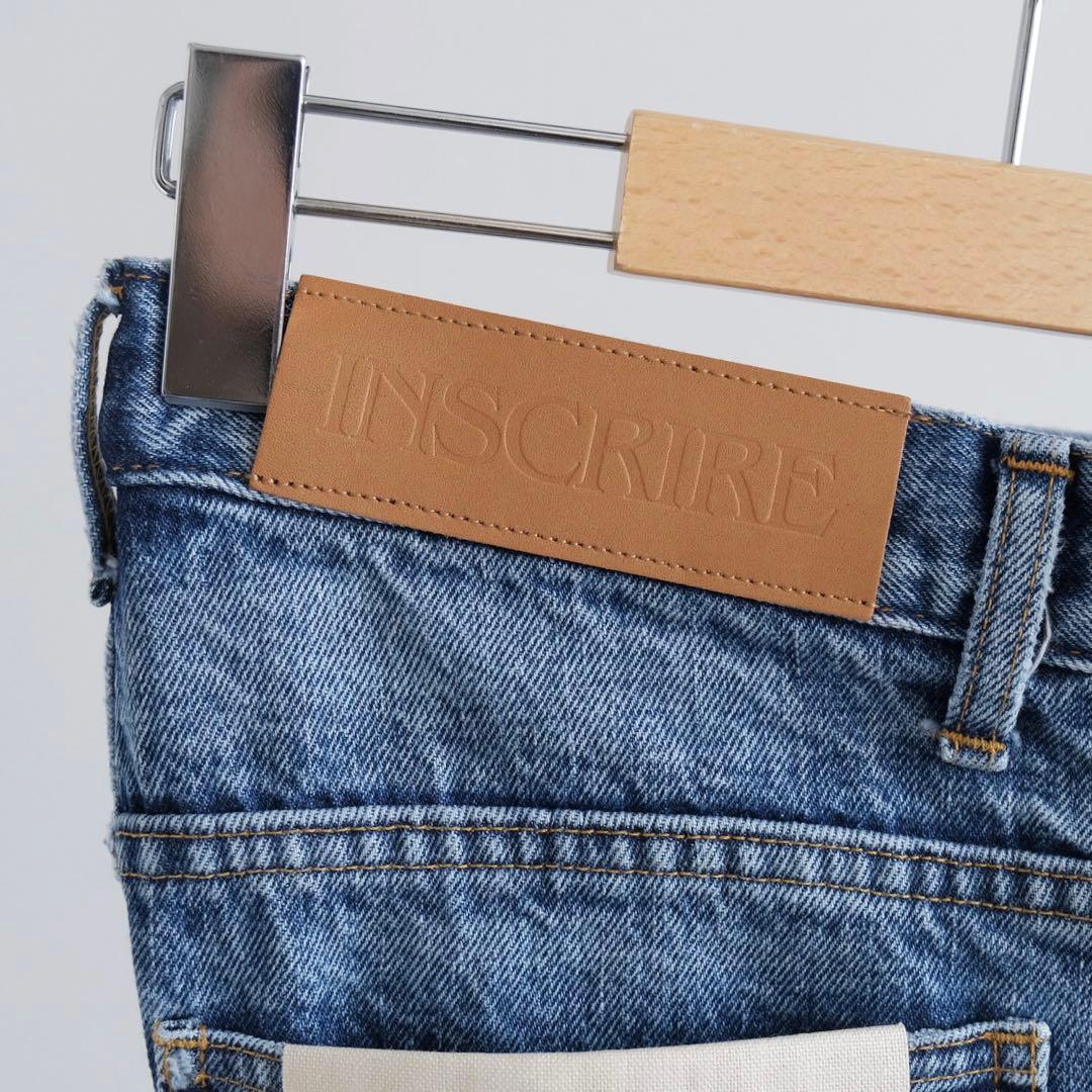 新品 INSCRIRE FLARE DENIM（BLUE USED）