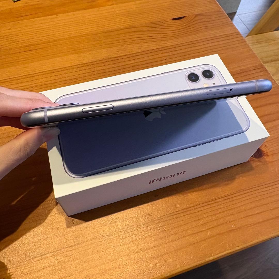 【美品】iPhone11 パープル 128GB SIMフリー