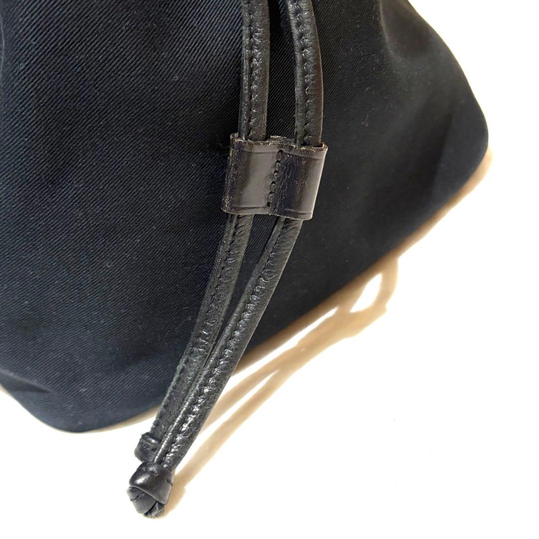 【廃盤　希少】Brady　CALDER　ショルダーバッグ　ブラック　巾着　大容量