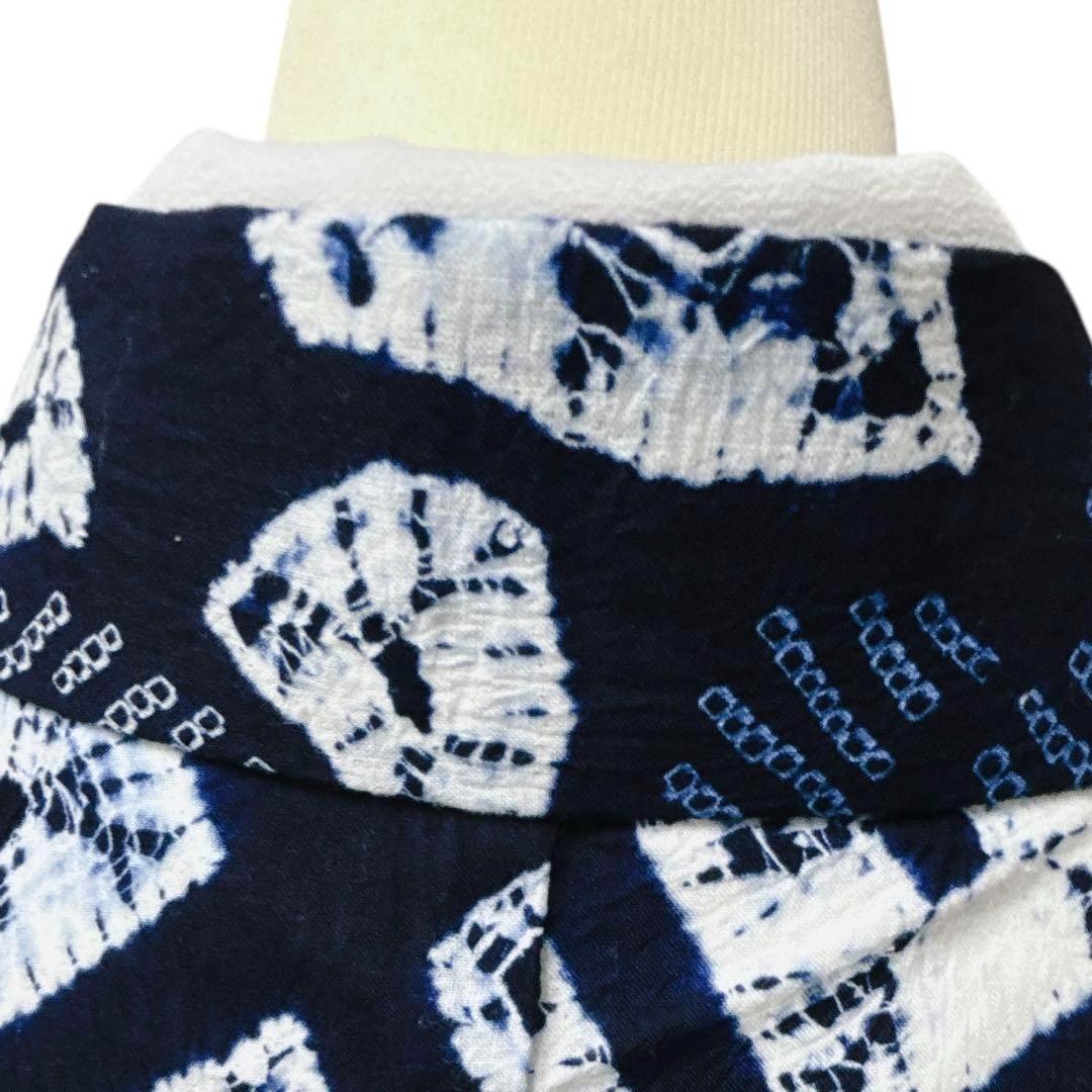 A61 有松鳴海絞り 高級浴衣 花　綿　美品