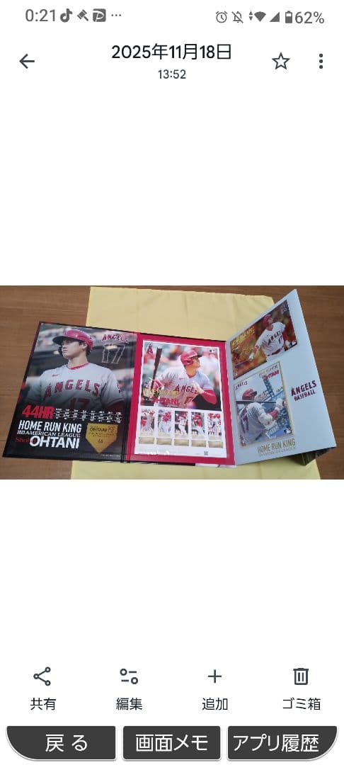 【エンゼルス//ドジャース大谷選手 ホームラン王 獲得記念 冊子】２冊セット