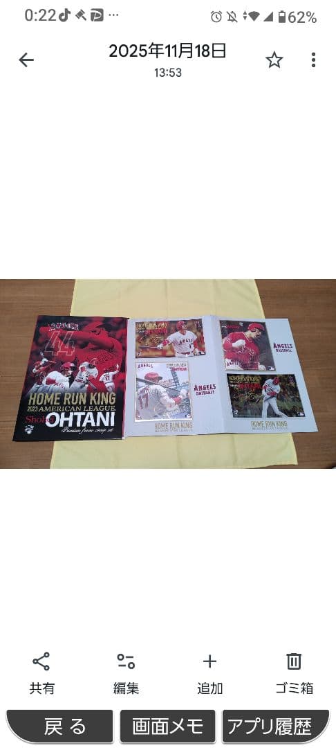 【エンゼルス//ドジャース大谷選手 ホームラン王 獲得記念 冊子】２冊セット