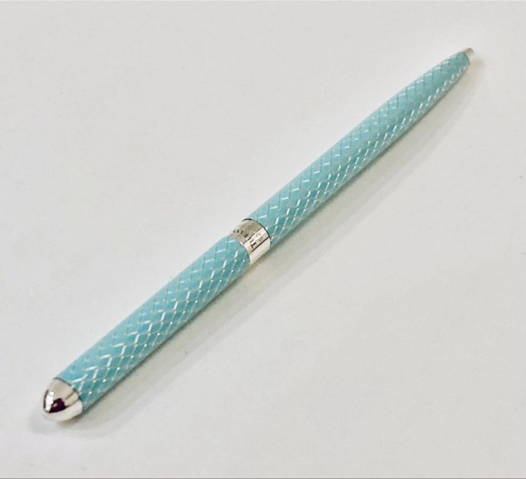 ドイツ製◆ティファニー 純銀ボールペン ヘビ柄 シルバー925 Tiffany