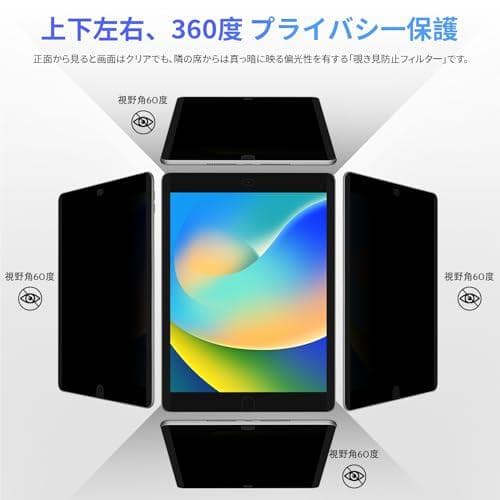 新品未開封 360度 マグネット式 覗き見防止フィルム iPad 9th 8th